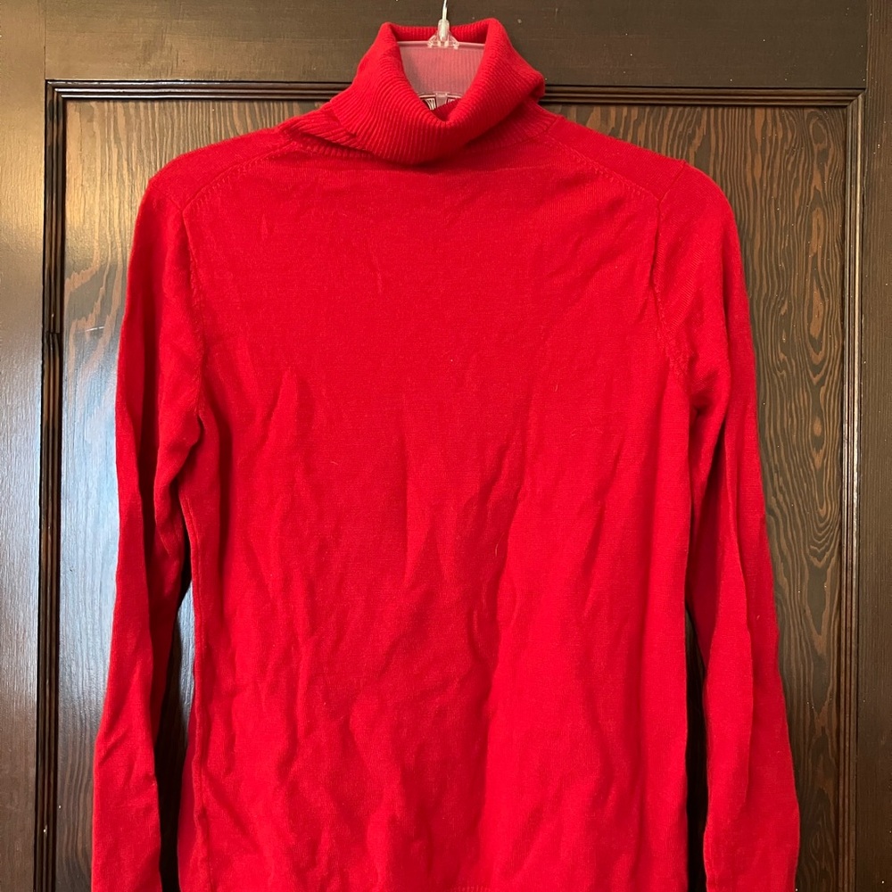 Simple Red Turtleneck